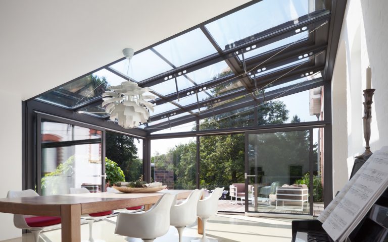 Verglasung eines Wintergartens