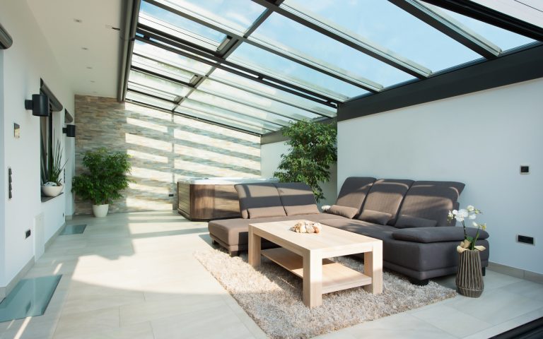 Einfamilienhaus mit Dachverglasung