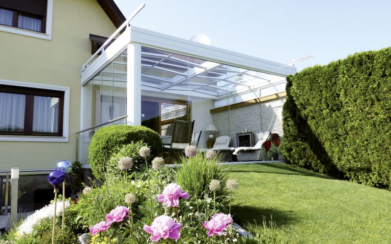 Terrassenüberdachung mit System